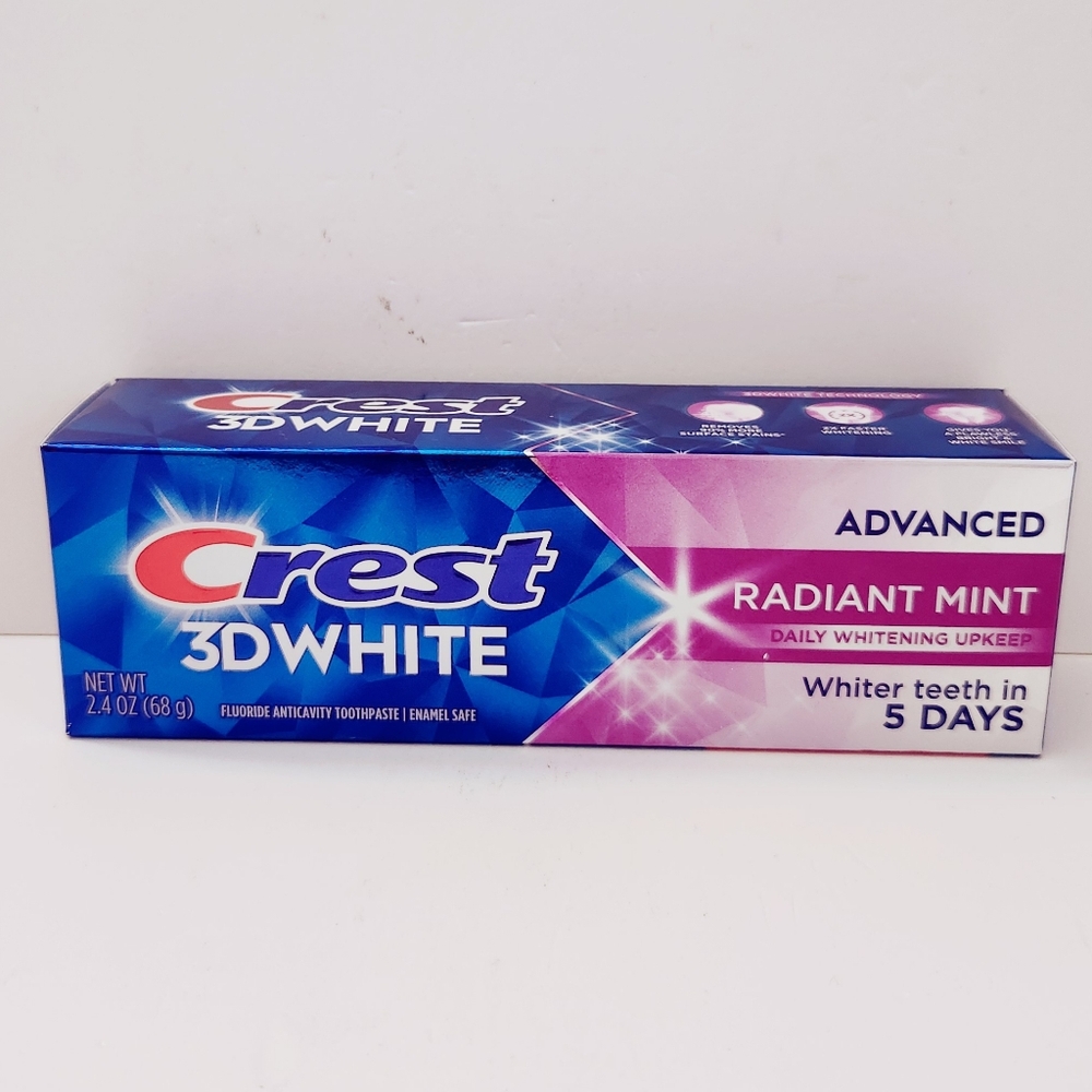 🍭7/$15 Crest 3D White Whitening Toothpaste Advanced Radiant Mint